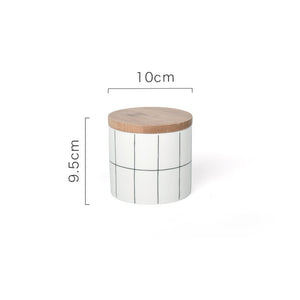 Stylish Round Heat-resistant Ceramic Airtight Jar