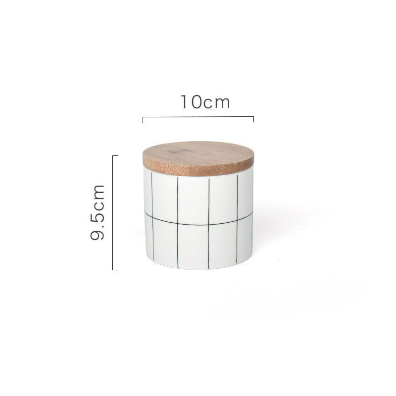 Stylish Round Heat-resistant Ceramic Airtight Jar