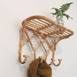 Rattan Hanging Shelves for Kids’ Room Decoration