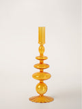 Nordic Home Colored Retro Glass Candle Holders