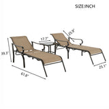 3-piece Set Of Terrace Lounge Chairs