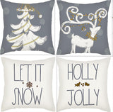 Winter Series Throw Pillow Cover Linen