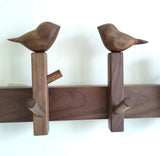 Black Walnut Log Entryway Wall Mounted Coat Hook