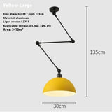 Modern Simple Personality Adjustable Light Creative Nordic Dining Room Bar Bedroom Bedside Collapsible Single-head Droplight