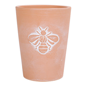 Bee Flowerpot Decoration Modern Simple Red Pottery Breathable Flower Pot With Hole Plant Pot