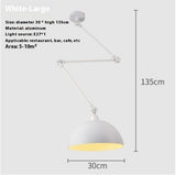 Modern Simple Personality Adjustable Light Creative Nordic Dining Room Bar Bedroom Bedside Collapsible Single-head Droplight