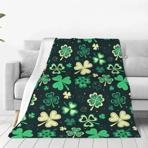 Blanket Clover Design Flannel Blanket Sofa Decorative Blanket Bed Sheet Bedspreads