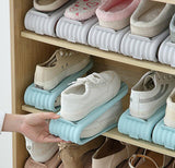 Storage Shoe Rack Durable Adjustable Shoe Organizer Footwear Support Slot Space Saving Cabinet Closet Shoe Box