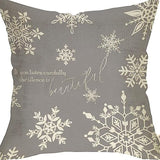 Winter Series Throw Pillow Cover Linen