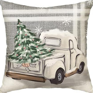 Winter Series Throw Pillow Cover Linen