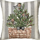 Winter Series Throw Pillow Cover Linen