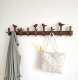 Black Walnut Log Entryway Wall Mounted Coat Hook