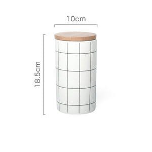 Stylish Round Heat-resistant Ceramic Airtight Jar