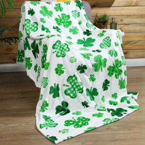 Blanket Clover Design Flannel Blanket Sofa Decorative Blanket Bed Sheet Bedspreads