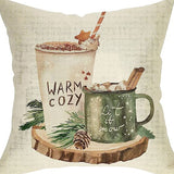 Winter Series Throw Pillow Cover Linen