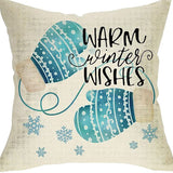 Winter Series Throw Pillow Cover Linen