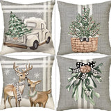 Winter Series Throw Pillow Cover Linen