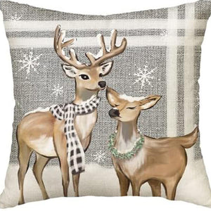 Winter Series Throw Pillow Cover Linen