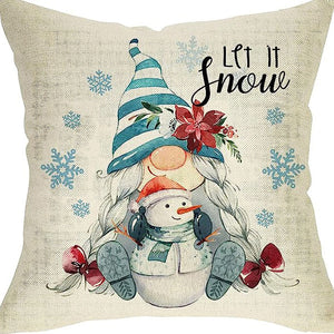 Winter Series Throw Pillow Cover Linen