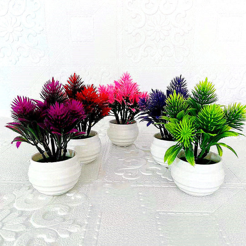 Potting Ornaments Of Simulated Plants