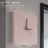 Living Room Stickers Wall Clocks Creative Angle Clock